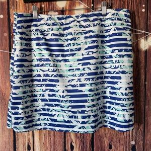 Coral Bay Golf Blue and White Patterned Apparel NWOT